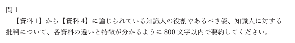 慶應義塾大学2026年度総合政策学部小論文・問1の指示原文