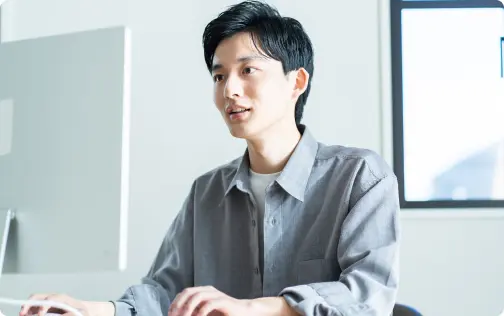 パソコンで学習する様子